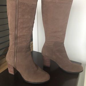 Cole Haan tall  genuine leather brown boots, 8.5